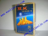 双K牌NO:2001扑克牌,药水扑克牌,透视扑克,白光扑克