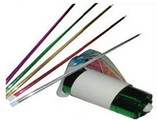 塑料弹棒,斑马弹棒,练习弹棒,国产塑胶弹棒,配彩色丝带-万利牌具
